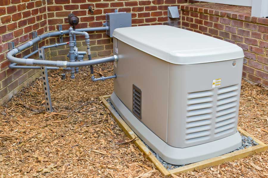 Residential whole house generator system installed in Raleigh, NC